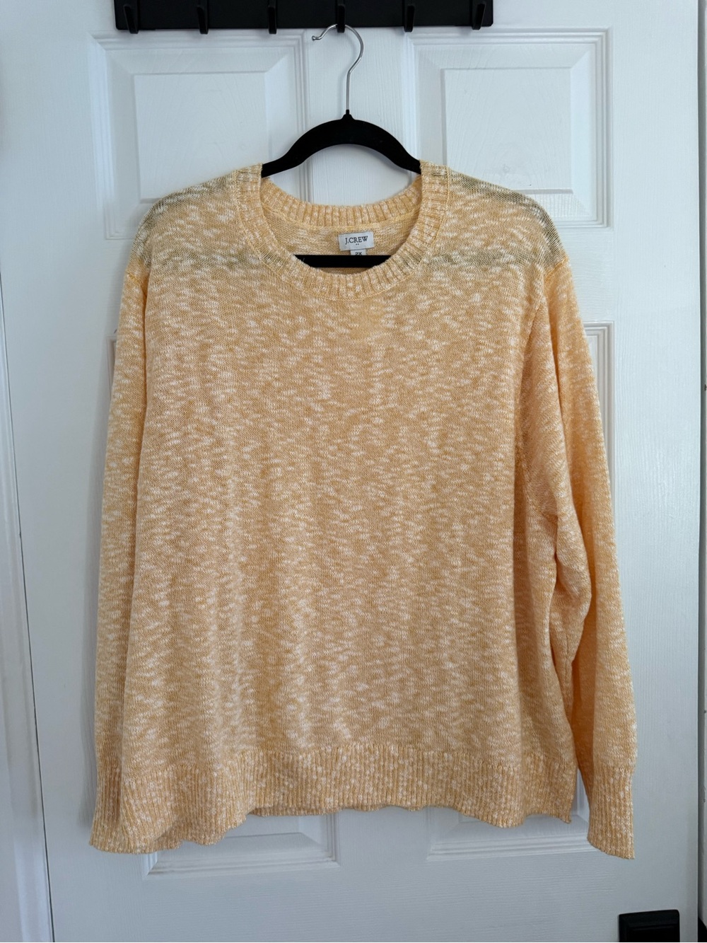 J. Crew Marled Pale Yellow Crewneck Sweater - NWT - 2X - The It Summer Sweater